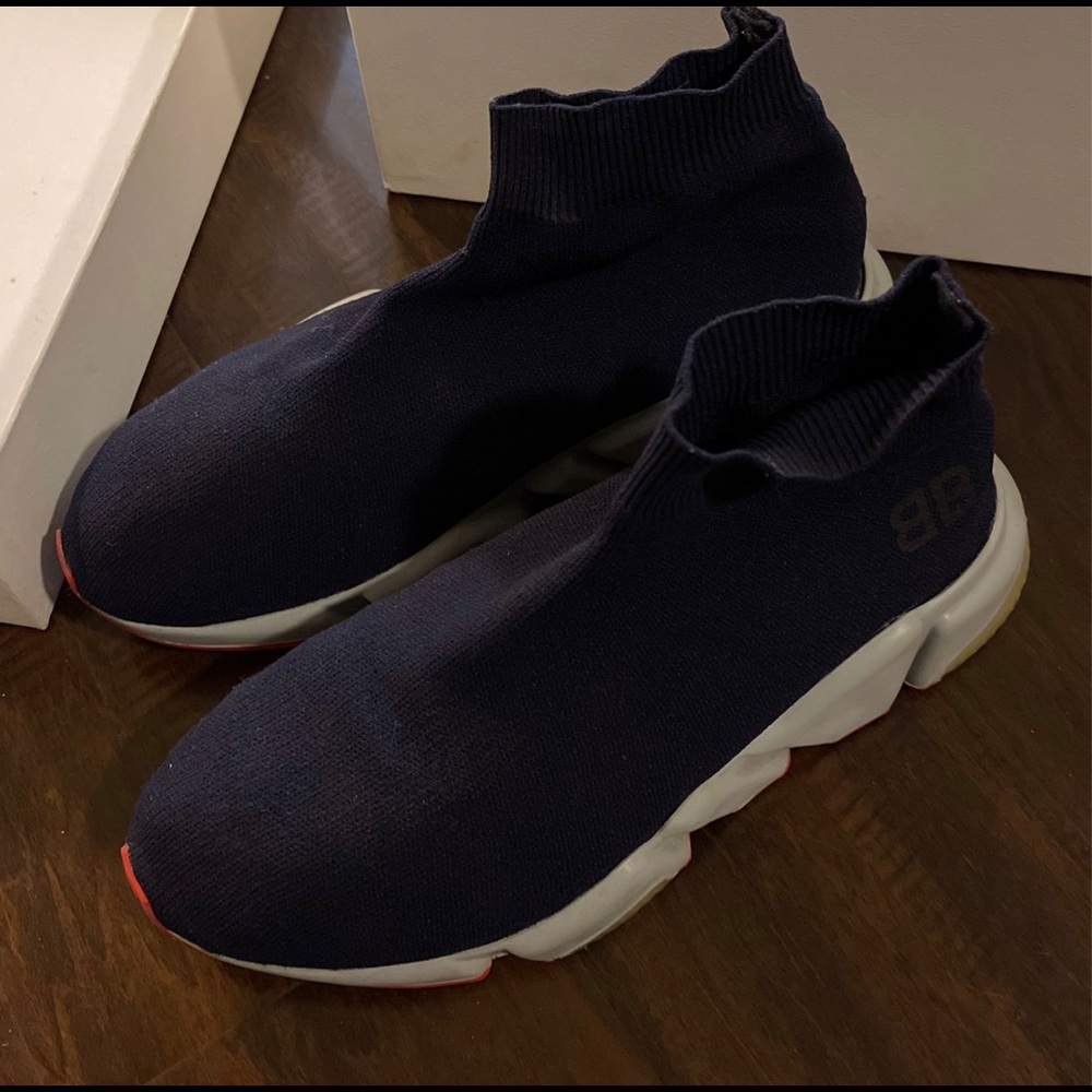 balenciaga sock runners glitter